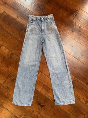 Isabel Marant Etoile High Rise Wide Leg Lyocell Jeans